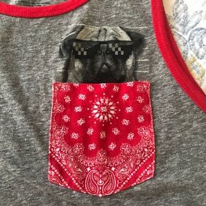 EUC Hybrid Mens Pug With Attitude Tank Grey Size S